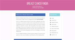Desktop Screenshot of breastcancerindia.net