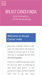 Mobile Screenshot of breastcancerindia.net