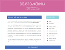 Tablet Screenshot of breastcancerindia.net